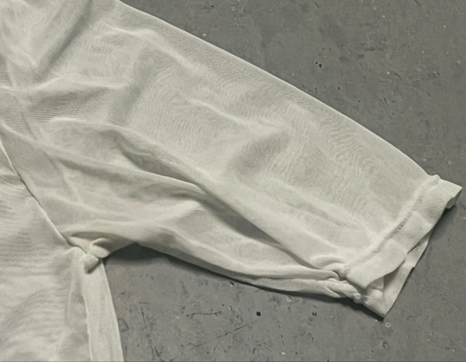 Camiseta de malha branca transparente – photo 7
